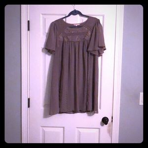 Mauve baby doll dress